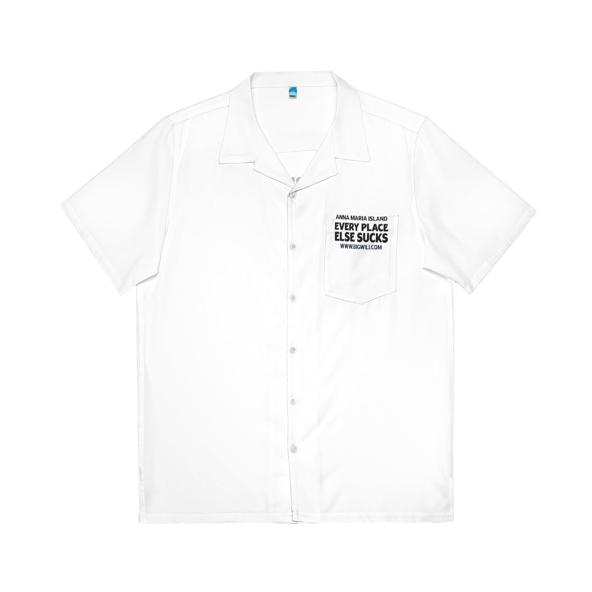 Anna Maria Island everyplace else sucks Men's Hawaiian Shirt (AOP)
