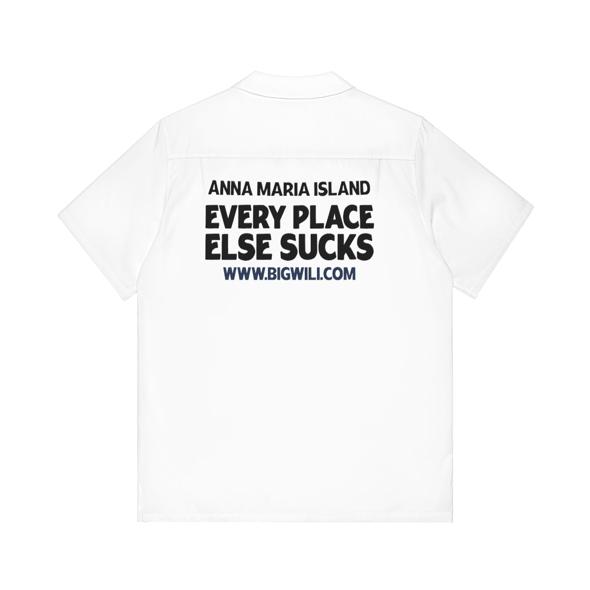 Anna Maria Island everyplace else sucks Men's Hawaiian Shirt (AOP)