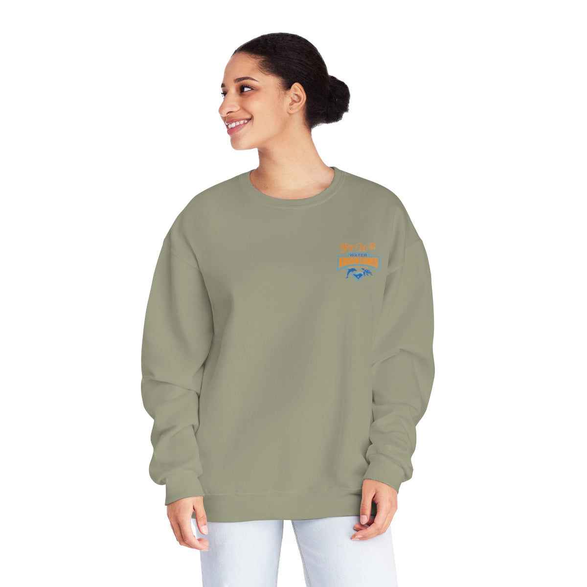 Unisex NuBlend® Crewneck Sweatshirt WHITE, 4 color Choice Anna Maria Island, Every Place Else Sucks Shirt