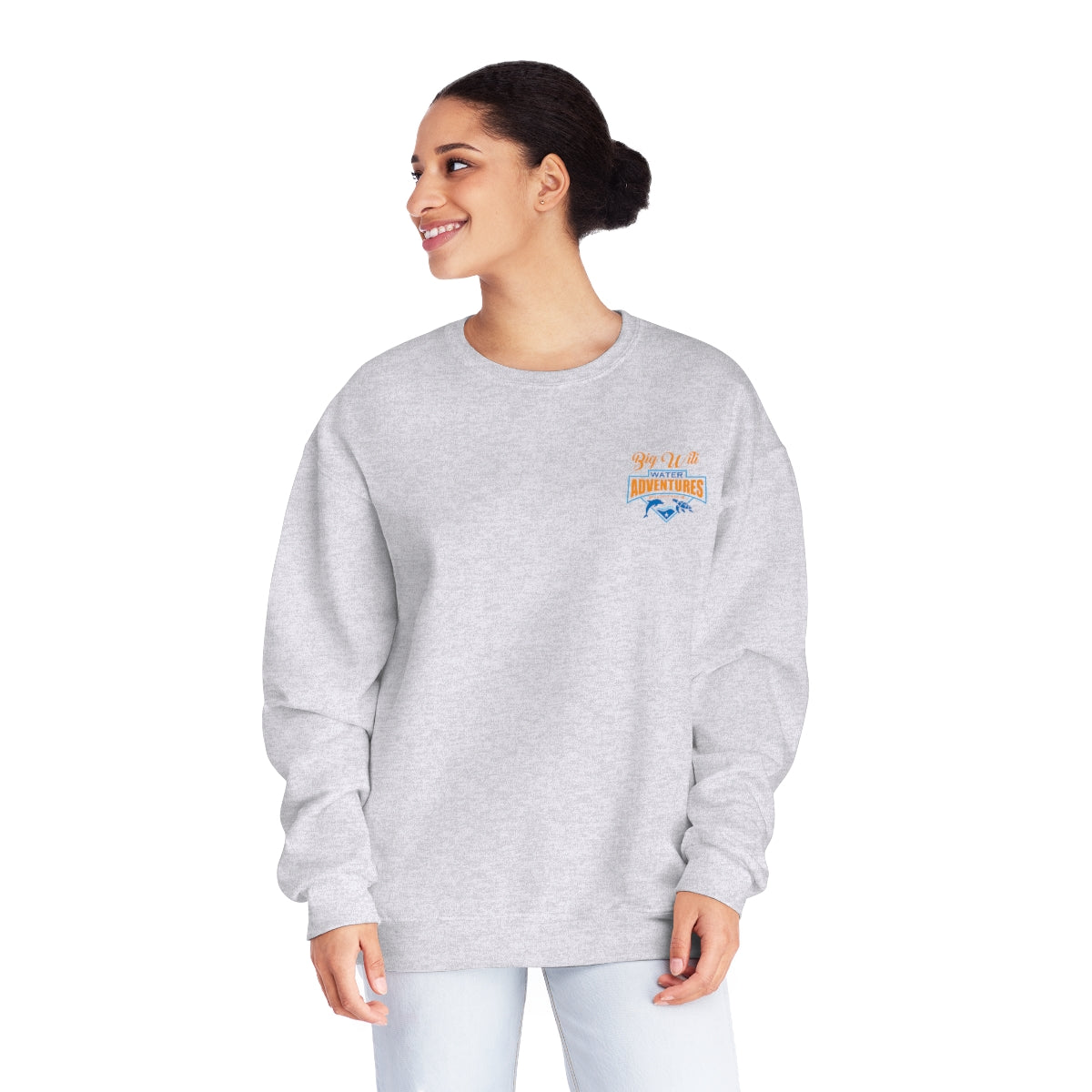 Unisex NuBlend® Crewneck Sweatshirt WHITE, 4 color Choice Anna Maria Island, Every Place Else Sucks Shirt